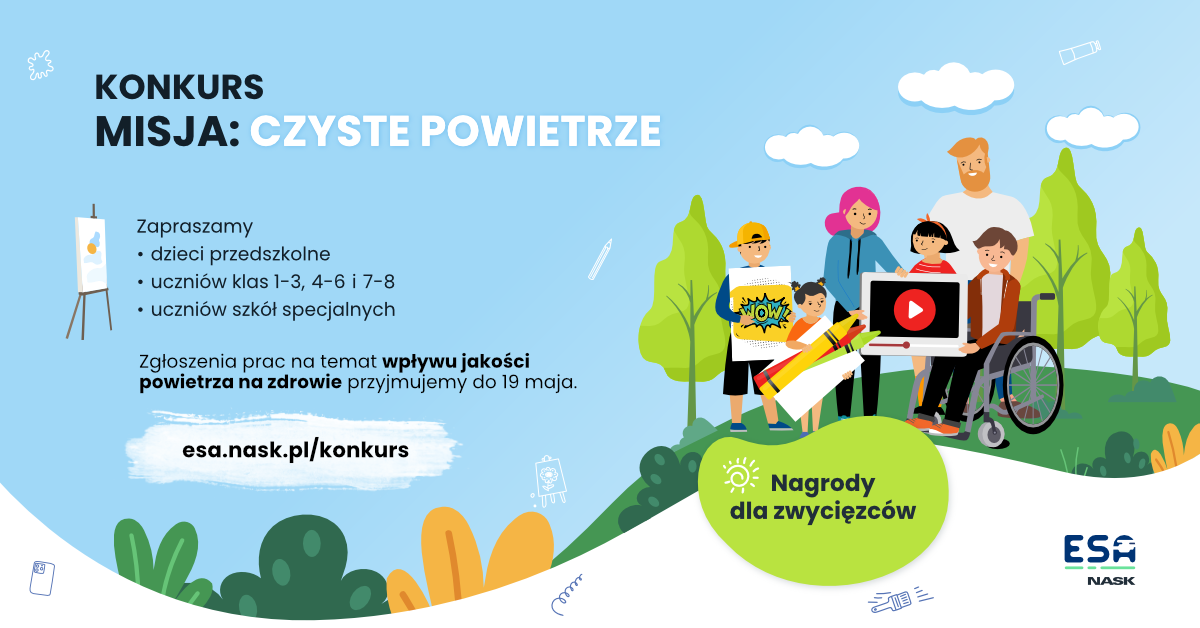 Plakat Konkursu "Misja: Czyste powietrze"